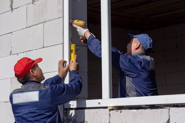 workers specialized form install plastic windows home building repair_170532 2252